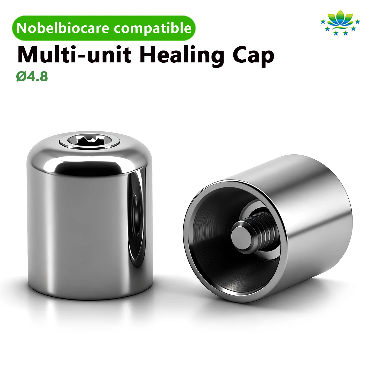 Protective Cap for Nobel Multi Unit Abutment Titanium Healing Cover Screw Retained Temporary Gingiva Former Dental Implant Lab