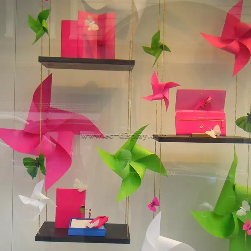 Store Window Decorative Windmill Model Fashion Big Plastic Windmill Decoration
