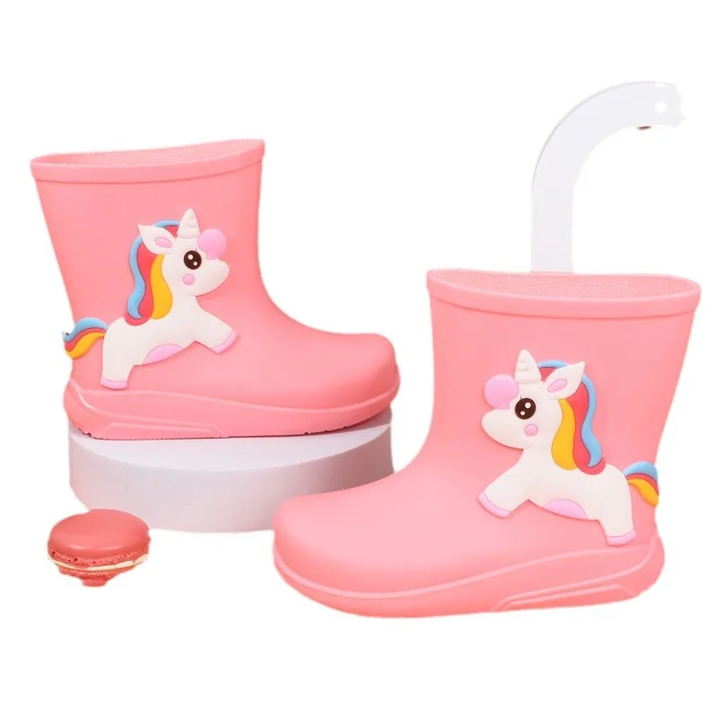 Kid Rain Boot Baby Boy Girl EVA Non-slip Outdoor Cartoon Dinosaur Rain Boot Kid Waterproof Shoe Water Boot Girl Botas De Lluvia