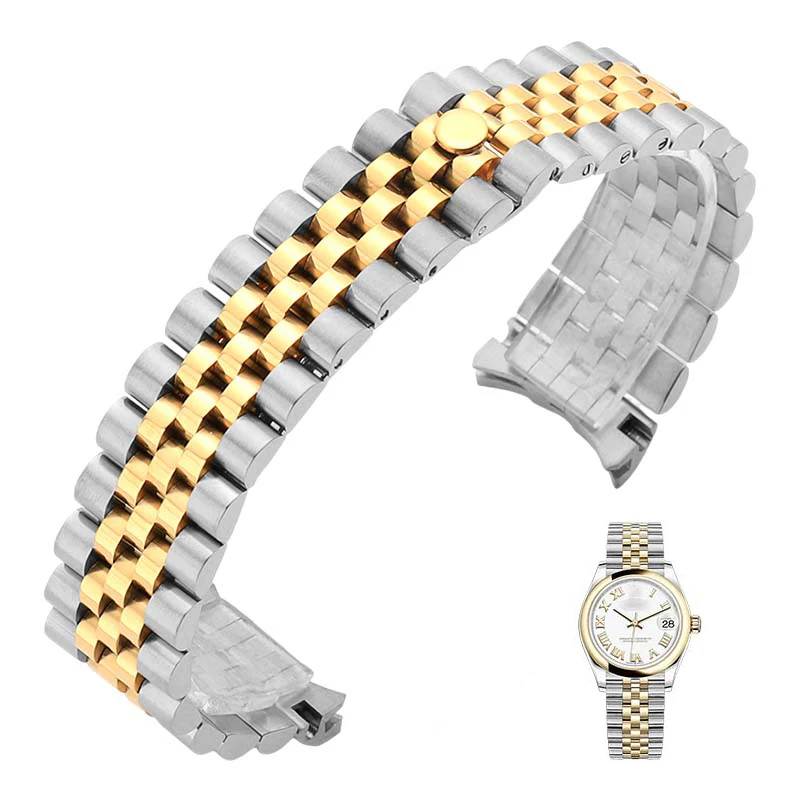 Watch Band For Rolex DATEJUST DAY-DATE OYSTERPERTUAL DATE 904 Stainless Steel Watch Accessories Strap 20mm 21mm Watch Bracelet