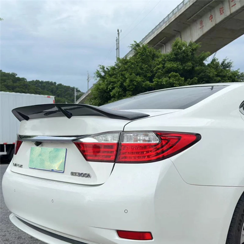 For Real Carbon Fiber Spoiler Accessories Lexus ES Series ES240/350 Car Trunk Tail WING Body Kit R Style 2013-2018 Year