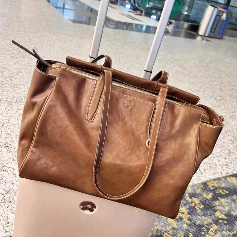 

England Style Tote Bags For Women Luxury Designer Handbag And Purses 2024 New In PU Large Capacity Top Handle Briefcase Shoulder