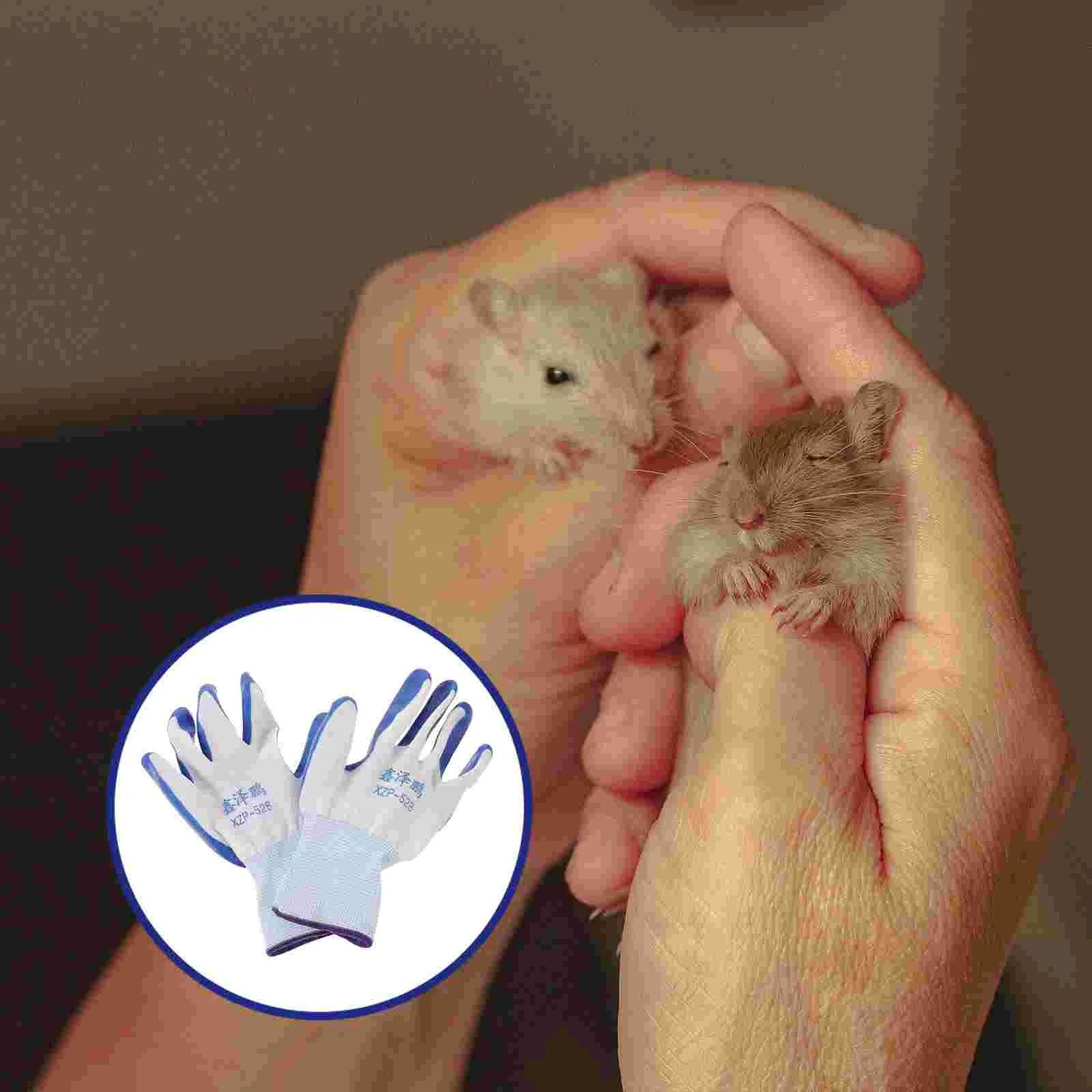 2 Pairs Anti Bite Gloves Welding Child Work Hamster Anti-bite Pet Keeping Electronic Parrot