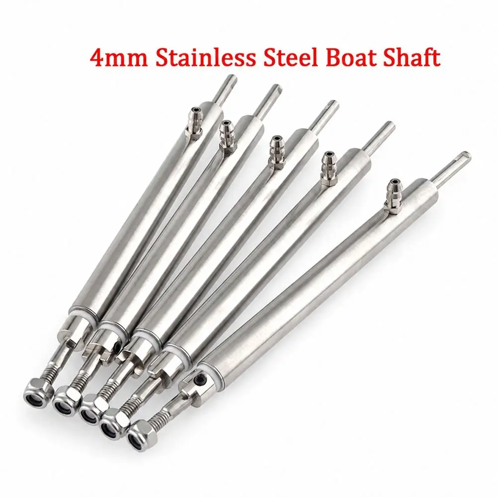 1Pcs L7.5-35cm RC Boat Drive Shaft 4mm 5mm Stainless Steel Drive Shaft Sleeve Waterproof O-Ring Grease Nozzle