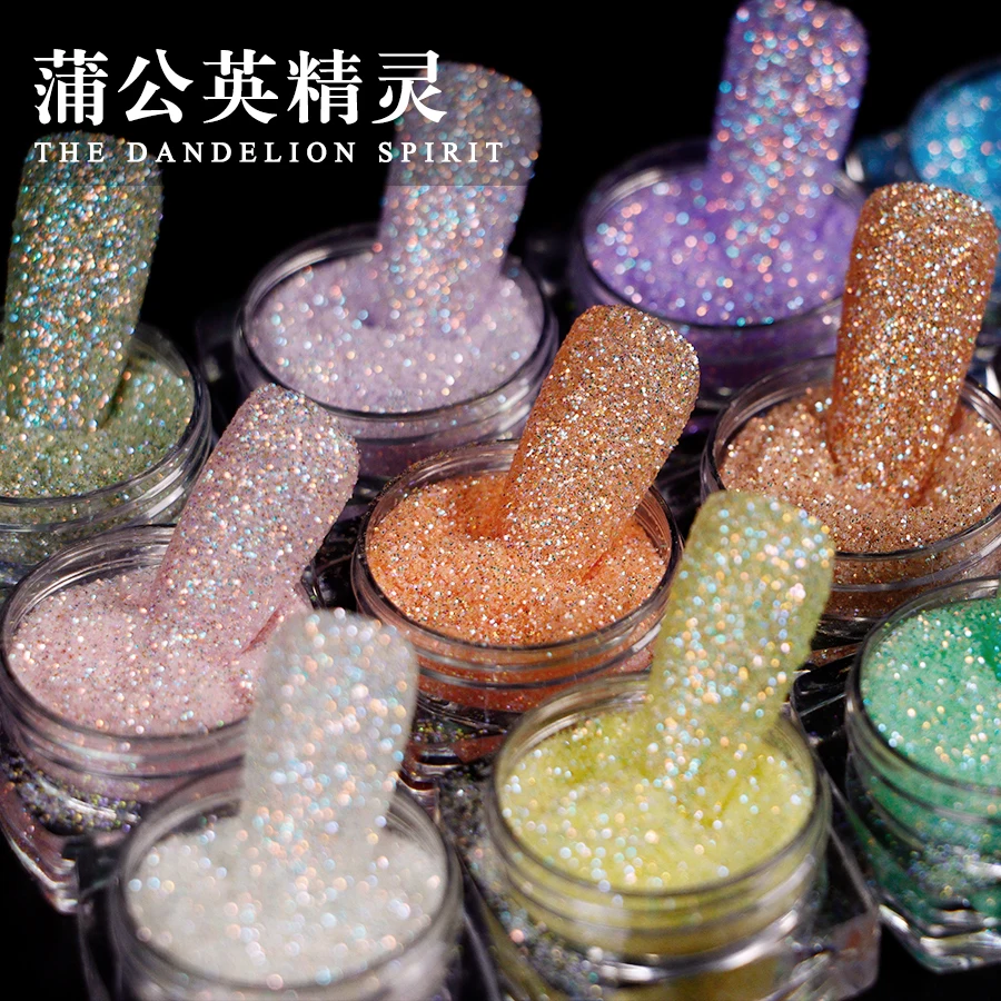 12 Box Iridescent Glitter Sugar Nail Art Powder Sparkly Candy Sweater Effect Chrome Pigment Dust for DIY Manicure Decoration