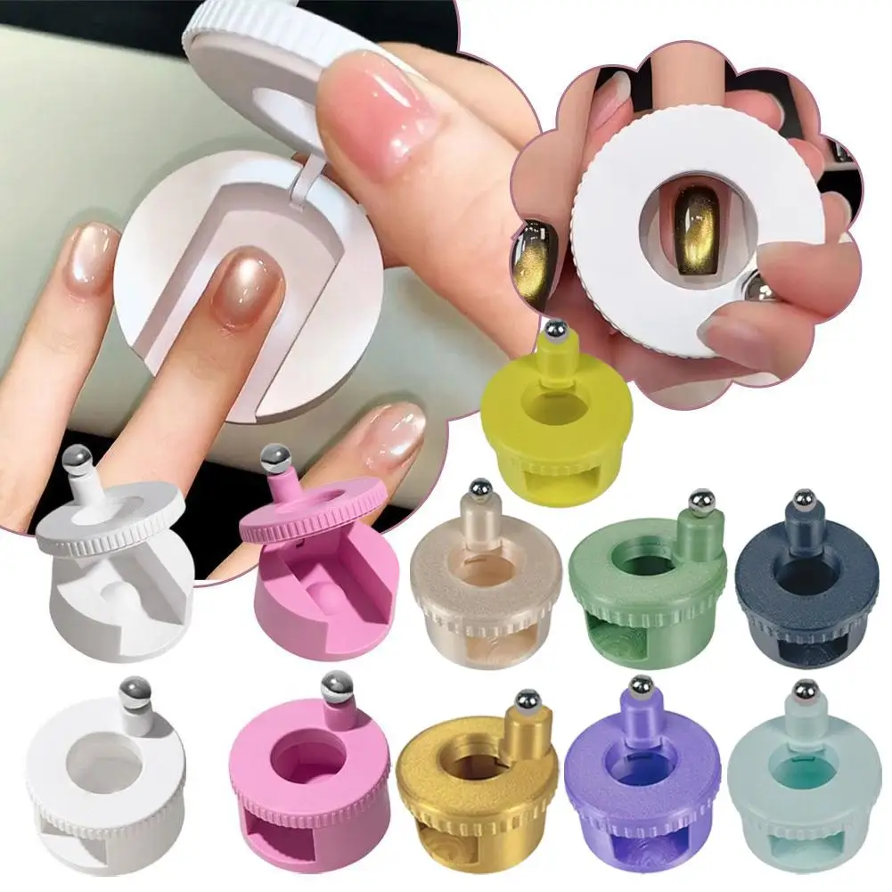 

Professional 360 Degree Rotating Cat Eye Magnet for Gel Nail Polish Wide Light Glass Bead Strong Magnetic Nail Art Tool