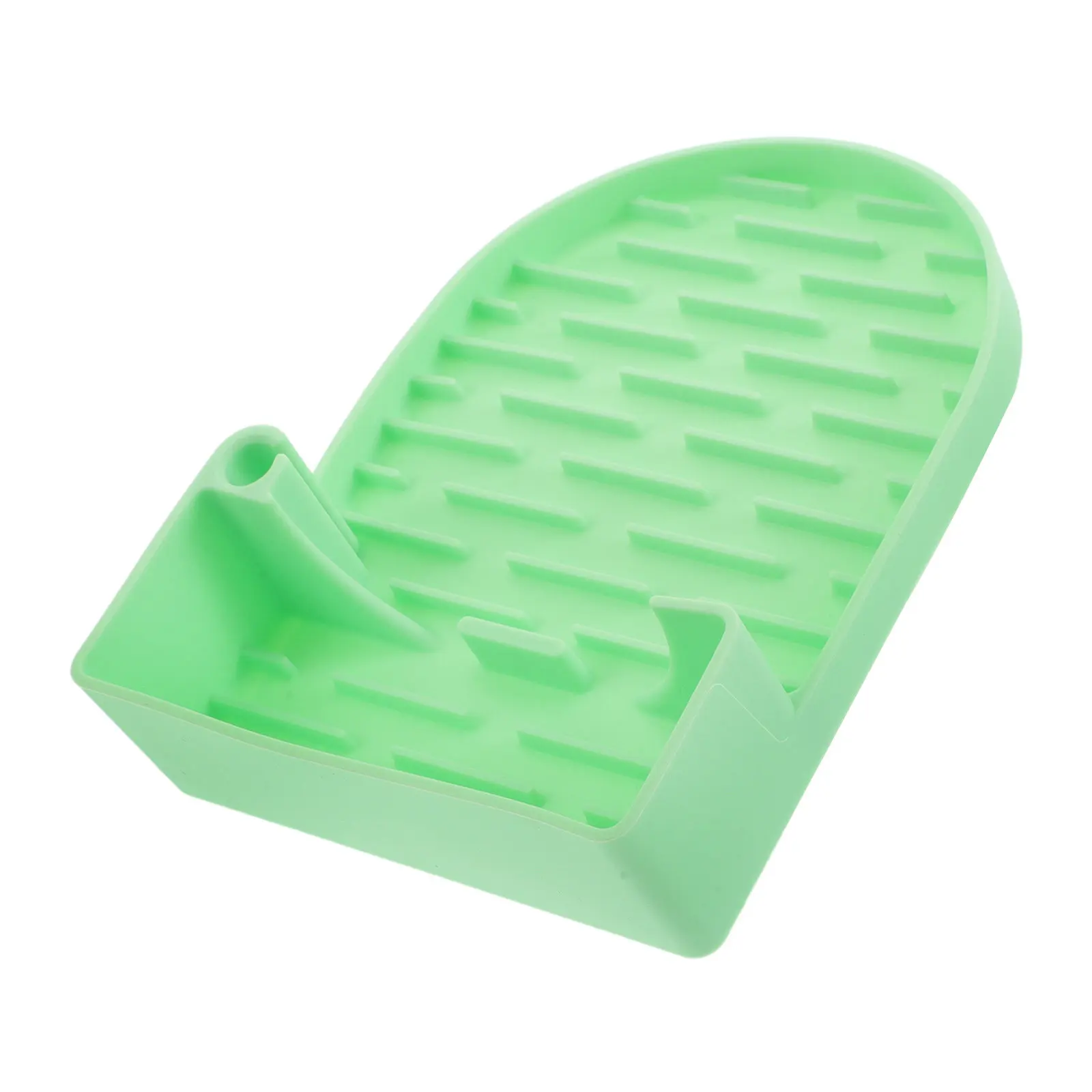 Silicone Bottle Drying Rack Space Saving Water Bottle Organizer Drainer Stand Kitchen Counter Quick Dry Green Nonslip