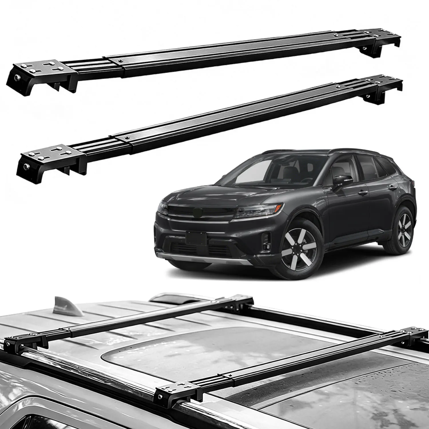 Fits Honda Prologue 2024-2026 Roof Rack Cross Bars, Silent Telescopic, Heavy Duty Carrier, Anti-Theft Lock, Easy Install
