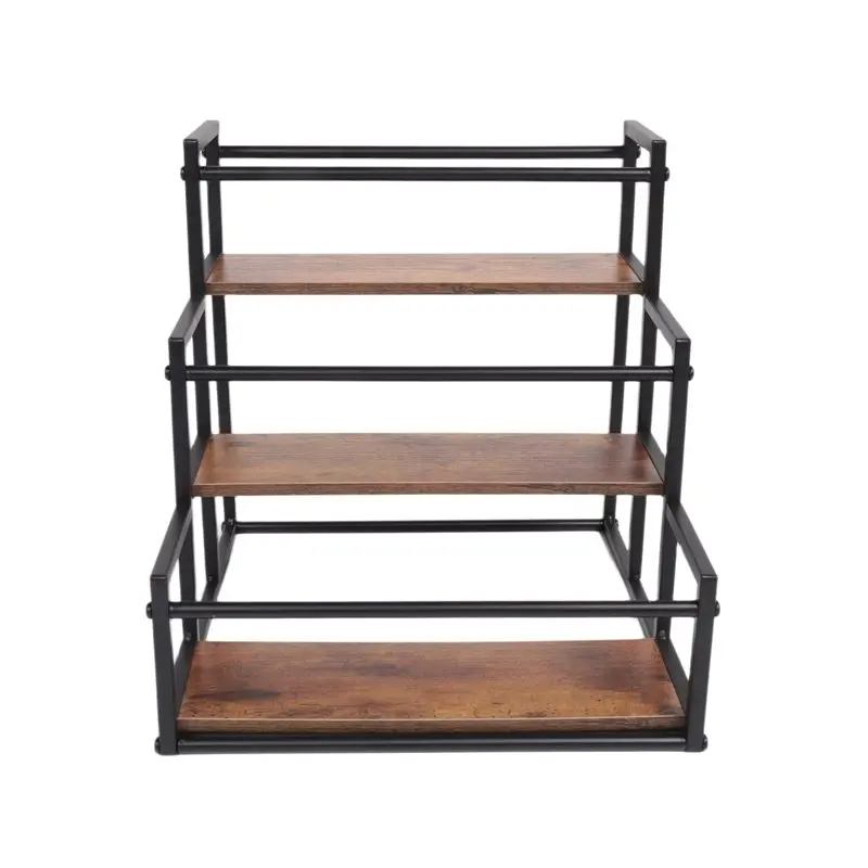 HOT-Coffee Syrup Rack 3-Storey Storage Rack Wine Rack Wine Rack Kitchen Seasoning