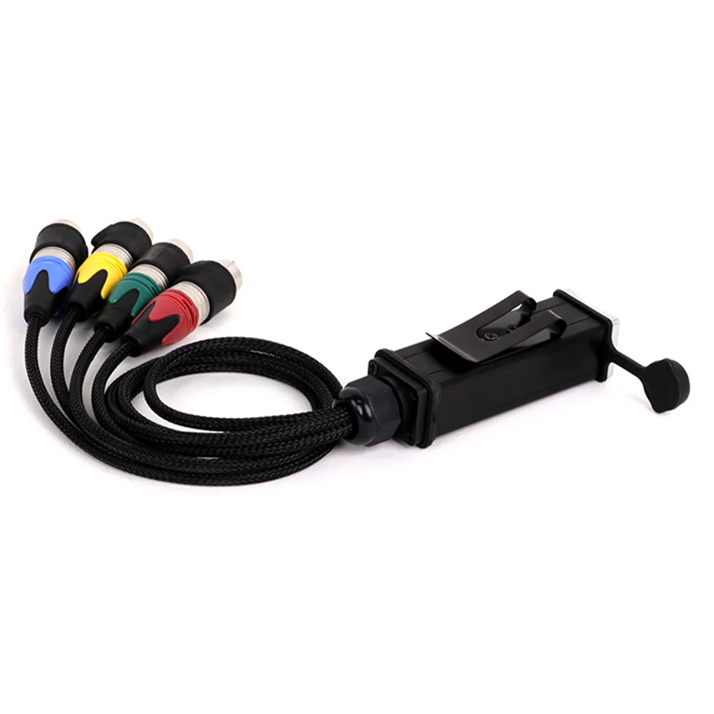 RJ45 CAT5 to 4 Channel 3Pins XLR Waterproof Male/Female Connector Multi Network Receiver Cable for Stage and Recording Studio