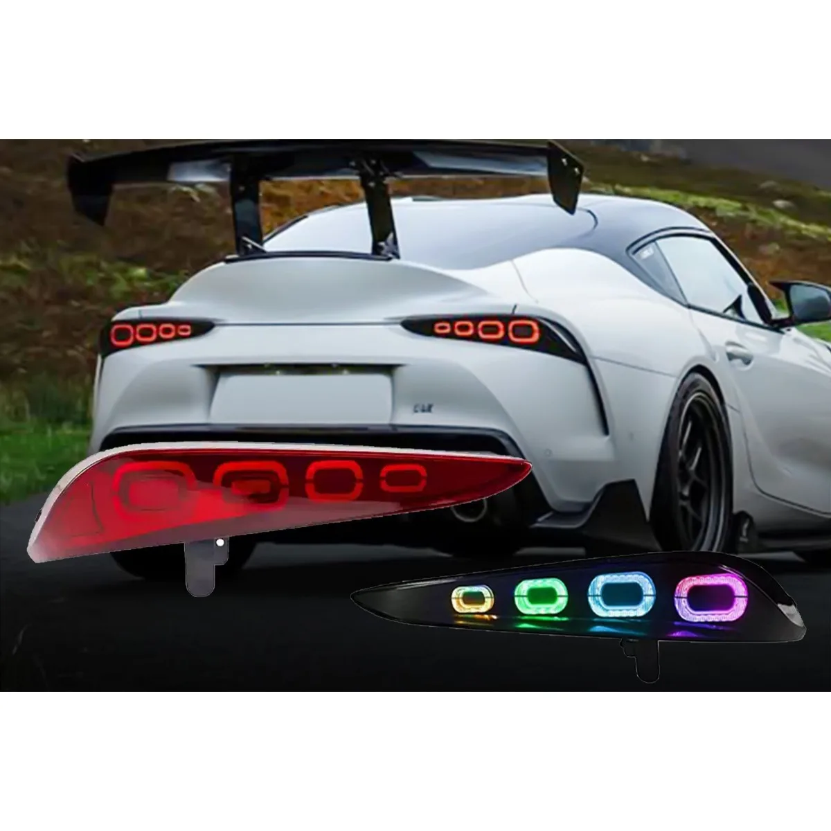 

For Toyota Supra A91 GR 2020-2022 Left Right Rear LED Taillight Taillamp Tail Lights Assembly Wide Light Lamp