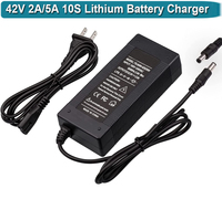 42V 2A 5A Power Supply Adapter Charger DC 5.5*2.5/2.1mm For 36V 10S lithium li ion battery  self balancing