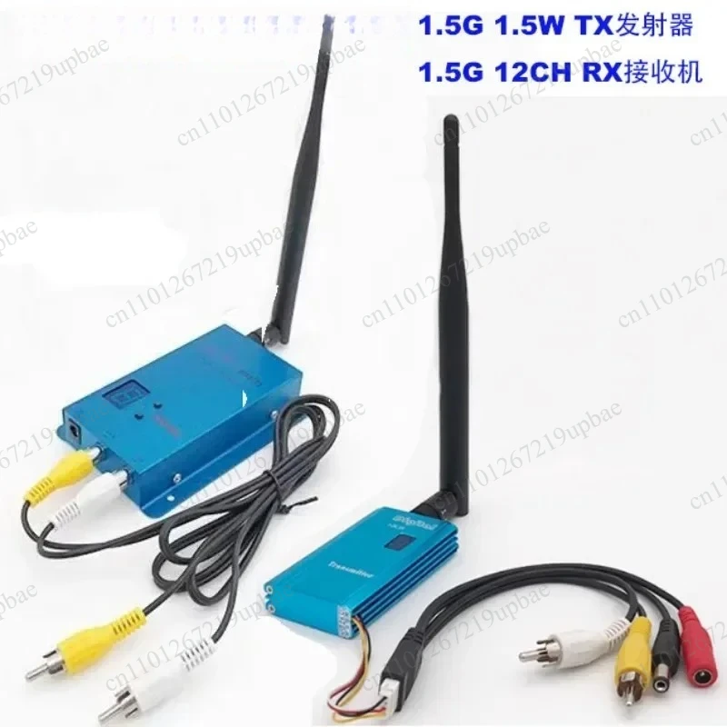 1.5G 1500mW Wireless Video Transmitter and Receiver Kit Long‑Range FPV Image Transmission System for RC Drone