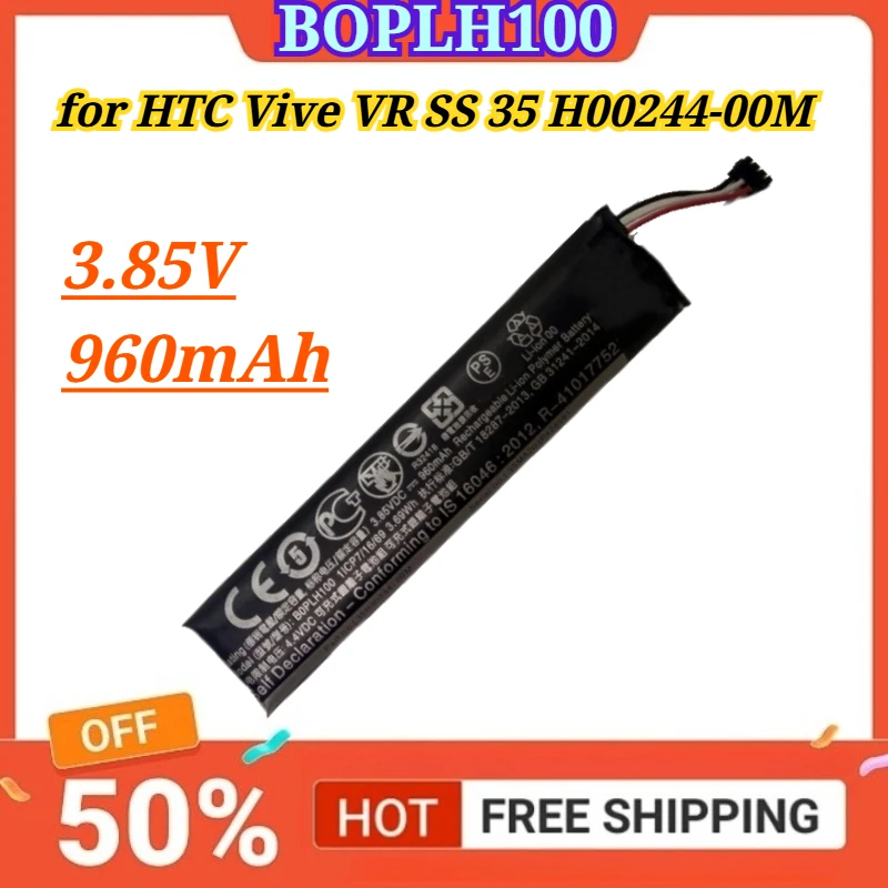 

3.85V 960mAh Compatible for HTC Vive VR SS 35 H00244-00M BOPLH100 Mobile Phone Batteries