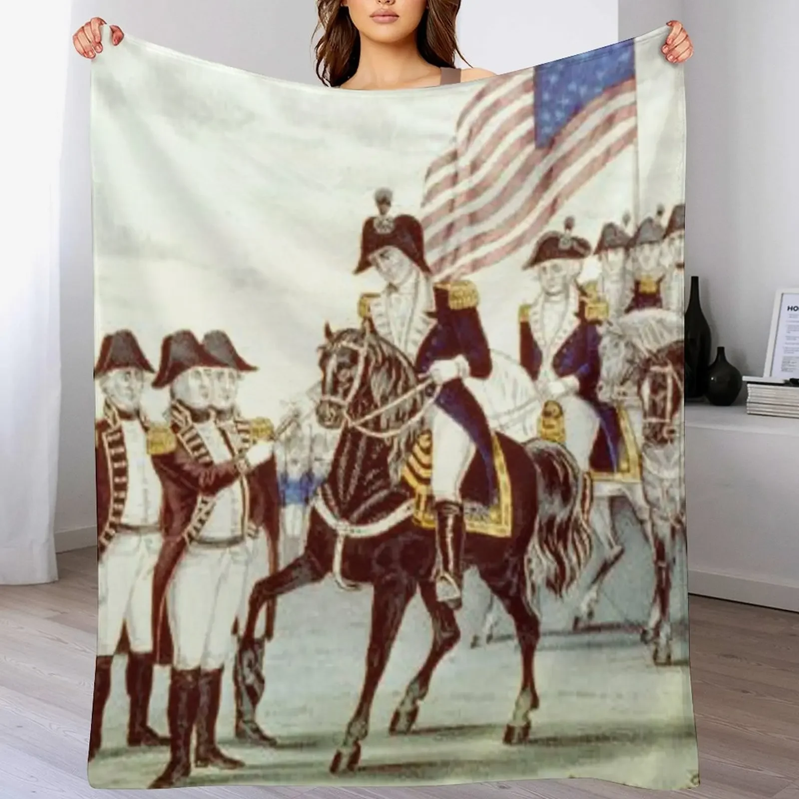 Yorktown Throw Blanket Compact Warm Blanket for Car Road Trip