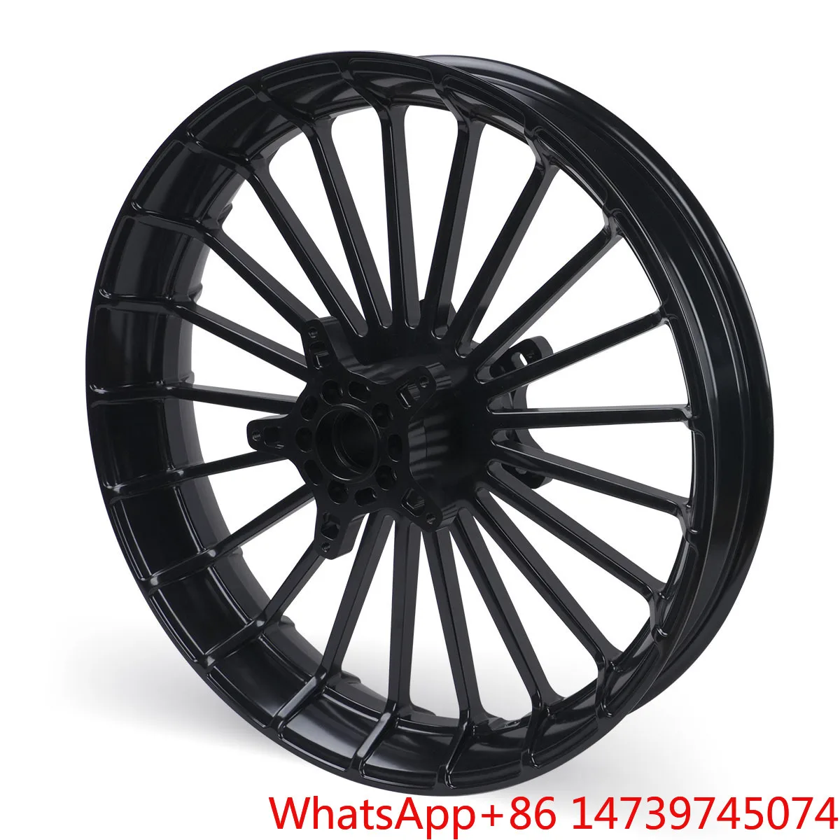 Aluminum Alloy Motorcycle Wheel Hub Front & Rear Rim Black Motorcycle Accessory For Harley 09-later Touring ModelsZhang Xue Same