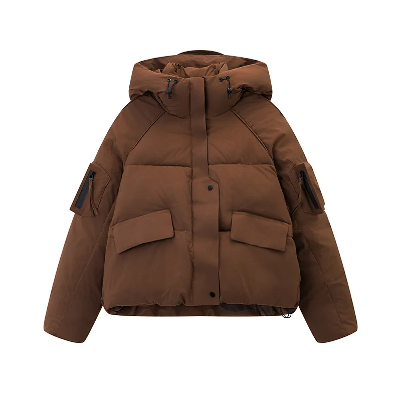 Nieuwe trend winter cropped pufferjack losse warme katoenen jas dames casual korte dikkere katoenen bovenkleding winterjas dames
