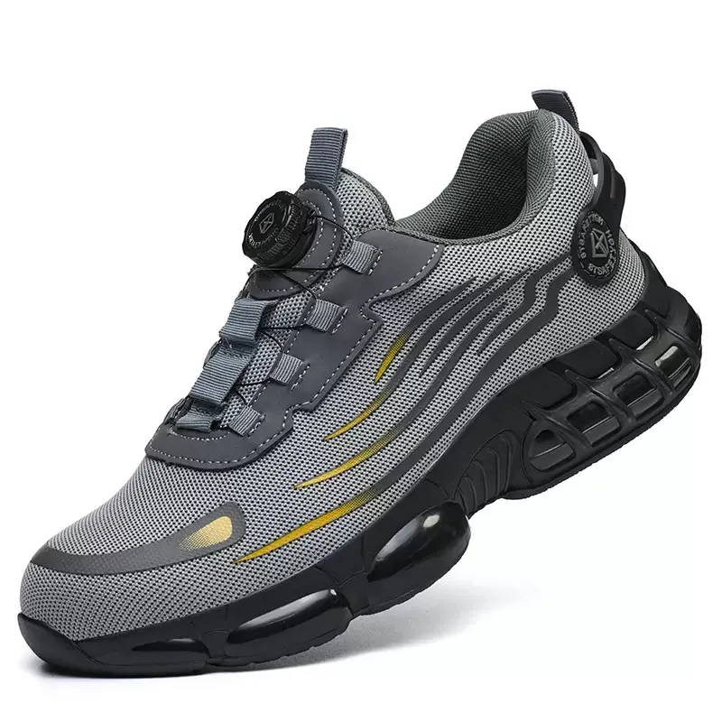 2026 Men's Lightweight Safety Shoes Work Shoes Anti-smashing Steel Head European Standard Anti-smashing Anti-puncture Sneakers