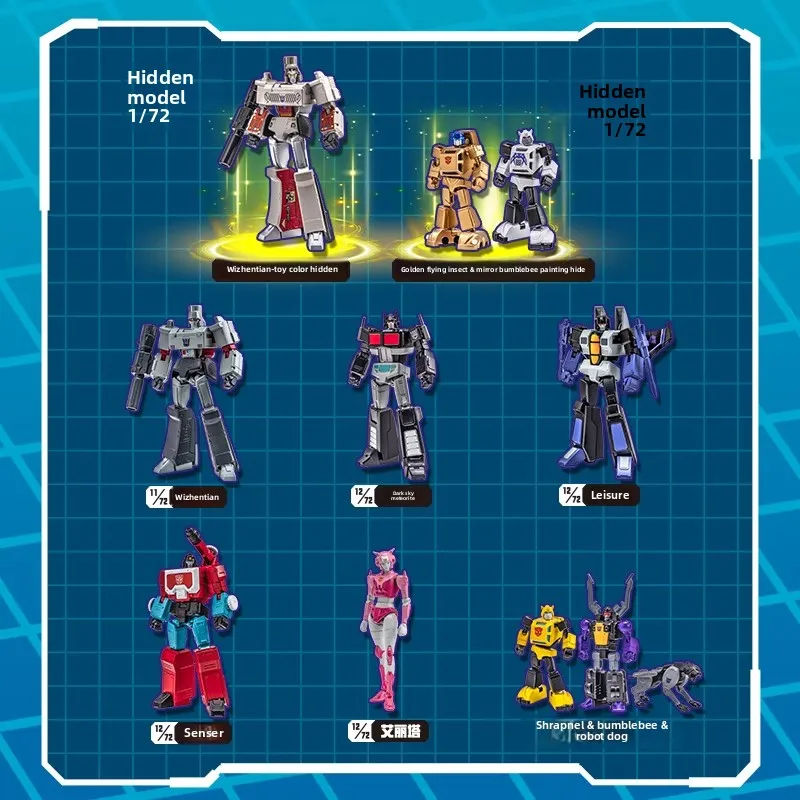 AULDEY Original AAE Series Transformers caja ciega serie 2 Megatron, Optimus Prime Anime juguetes de adorno de acción modelo coleccionable