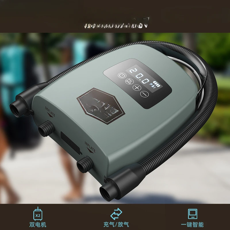 SUP Air Pump Ultra Light Wireless Air Pump Cross Border Outdoor Tent Paddle Board Kayaking Canoe Float High Pressure 2