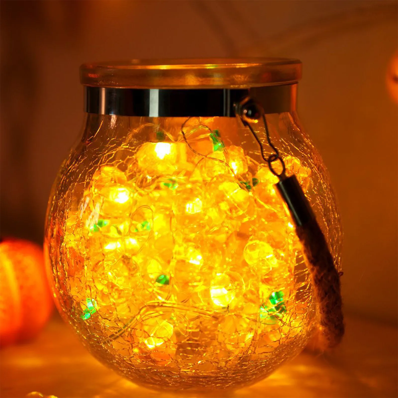 2024 Hot Squashes Light Cute 10/20/30led 1/2/3m Aa Battery Lamp Nightlight Halloween Decorations Halloween Outdoor Light Decor