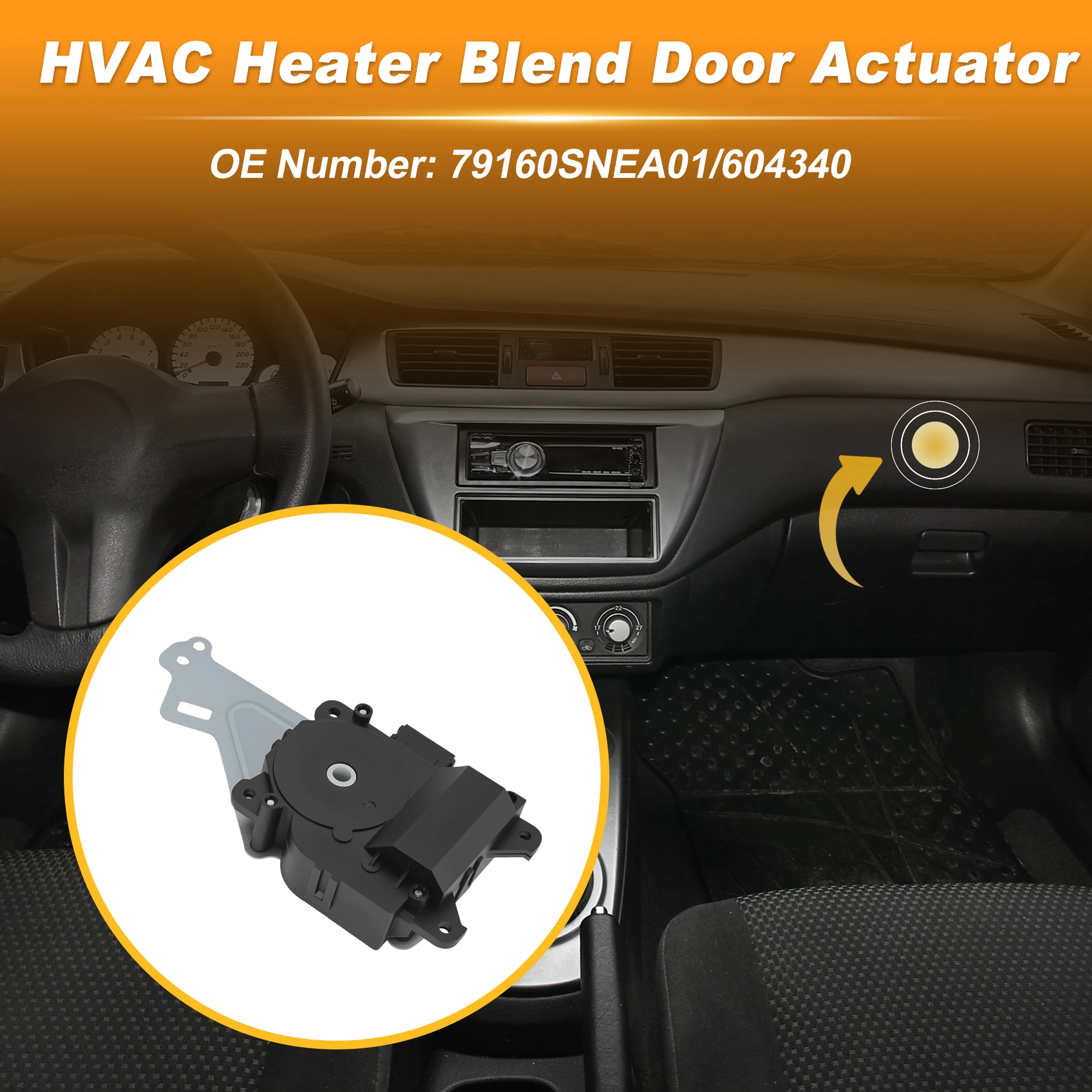 

Привод заслонки смешивания воздуха UXCELL HVAC для Honda CR-V 2007-2009, 79160SNEA01