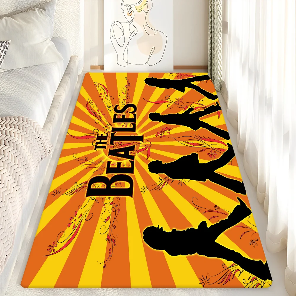 Rock Stand HD B-Beatles Floor Mat Nordic Style Bedroom Living Room Doormat Home Balcony Anti-Slip Bedside Mats