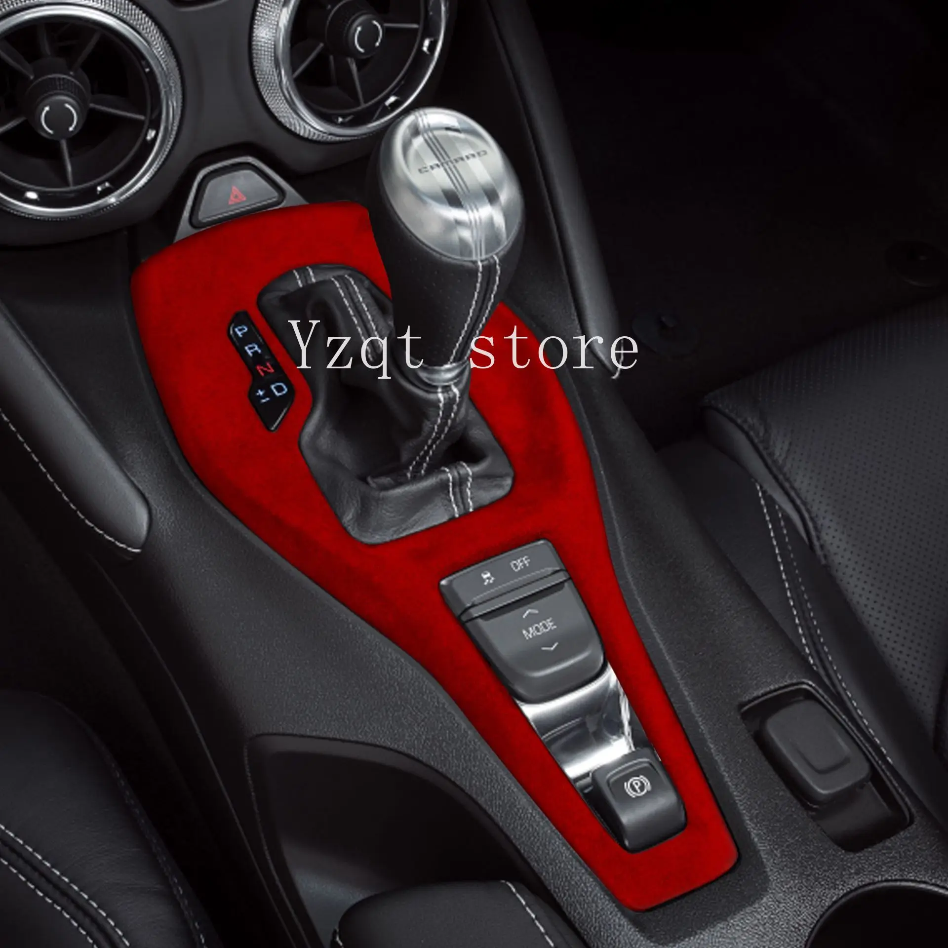 

Suitable for Camaro 16-20 ALCANTARA flip fur gear large panel modification car interior accessories