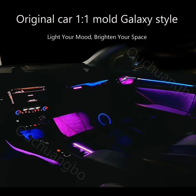 Ouchuangbo LED Backlight For Q3 2019-2024 Ambient Light Atmosphere Lamp Kit Ambilight Interior dyanmic trim limousine