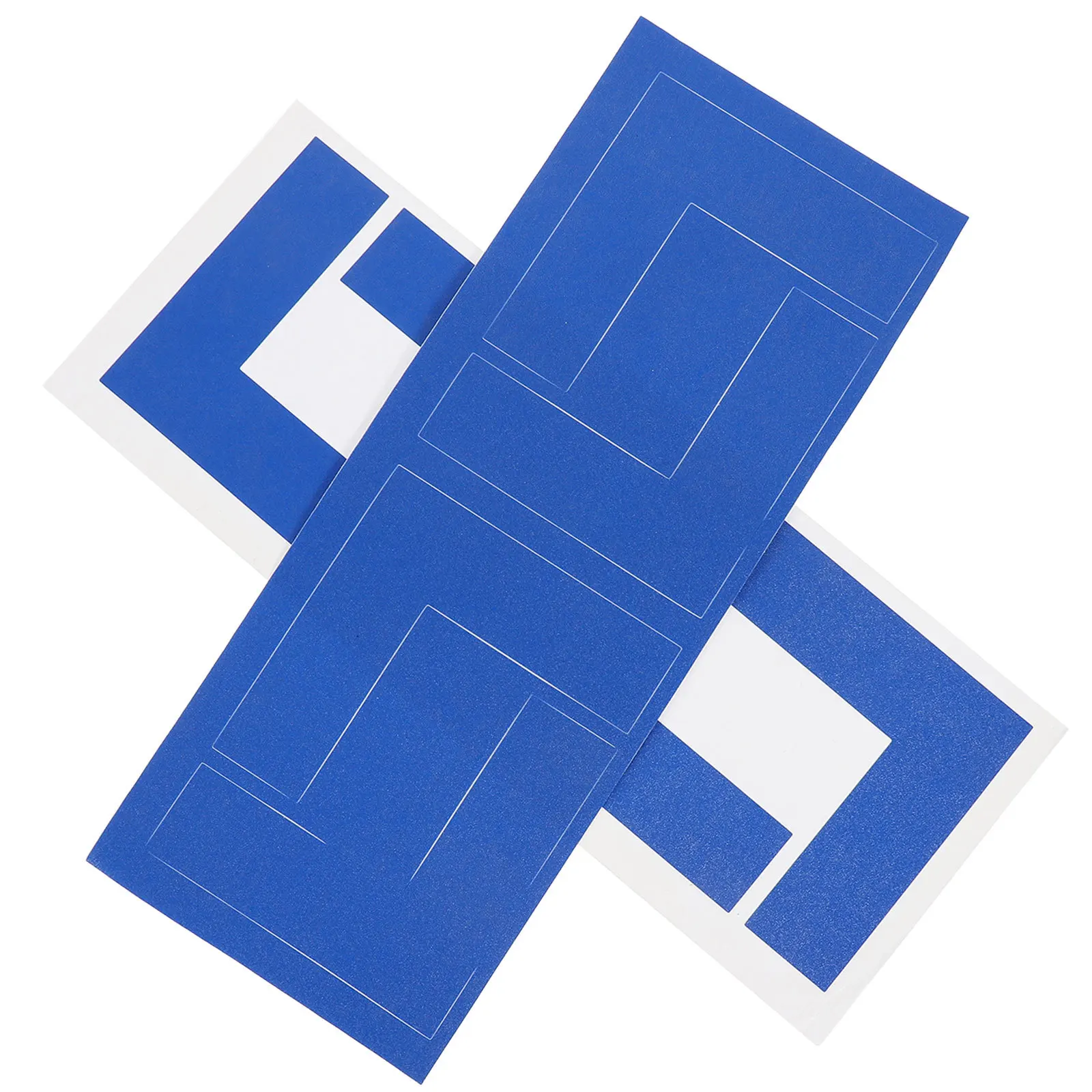 8 قطع من ملصقات تحديد المواقع المقاومة للانزلاق، علامات أرضية مشرقة لتنظيم مكان العمل، شريط تحديد الموقع #4