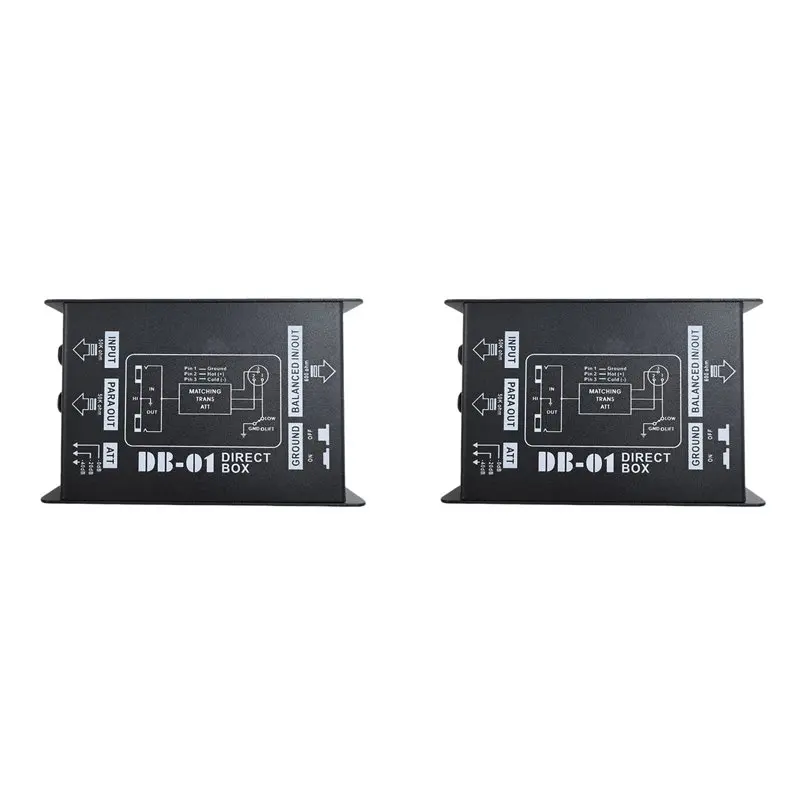 jabs-2x-db-01-di-box-direct-box-impedance-conversion-di-audio-isolator-di-effector-passive-di-box-professional