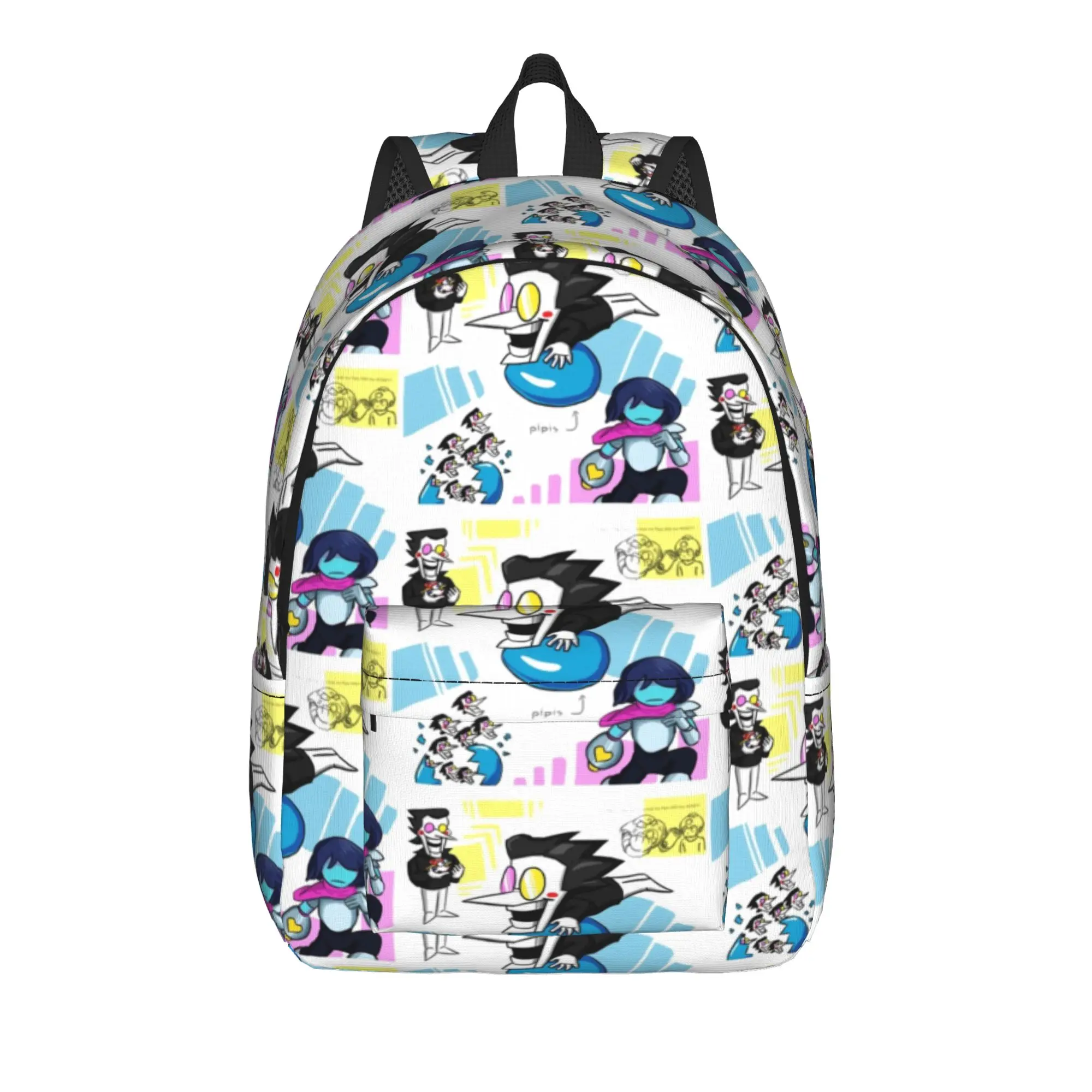 Spamton Sticker Deltarunes Spamton Casual Backpack Sports Student Work  Daypack for Men Women Laptop Shoulder Bag