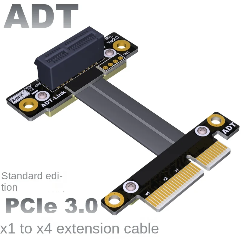 

Адаптер-удлинитель ADT PCI-E x4 turn x1, удлинитель 4x PCIe3.0