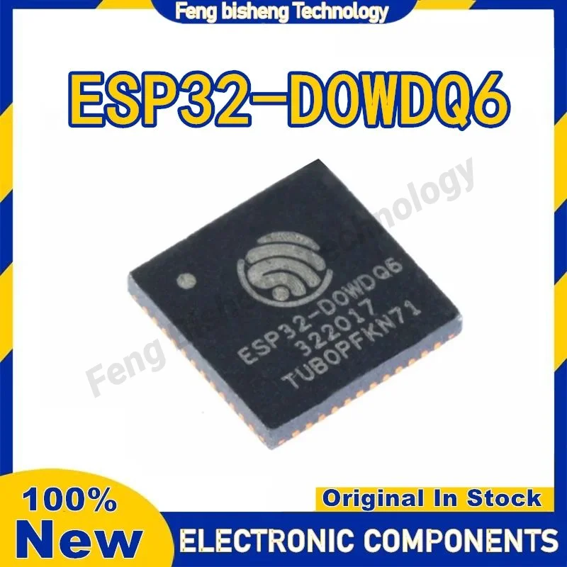 10 peças ESP32-D0WDQ6 smd ic dual-core mcu wi-fi e chip combo bluetooth qfn 48 pinos