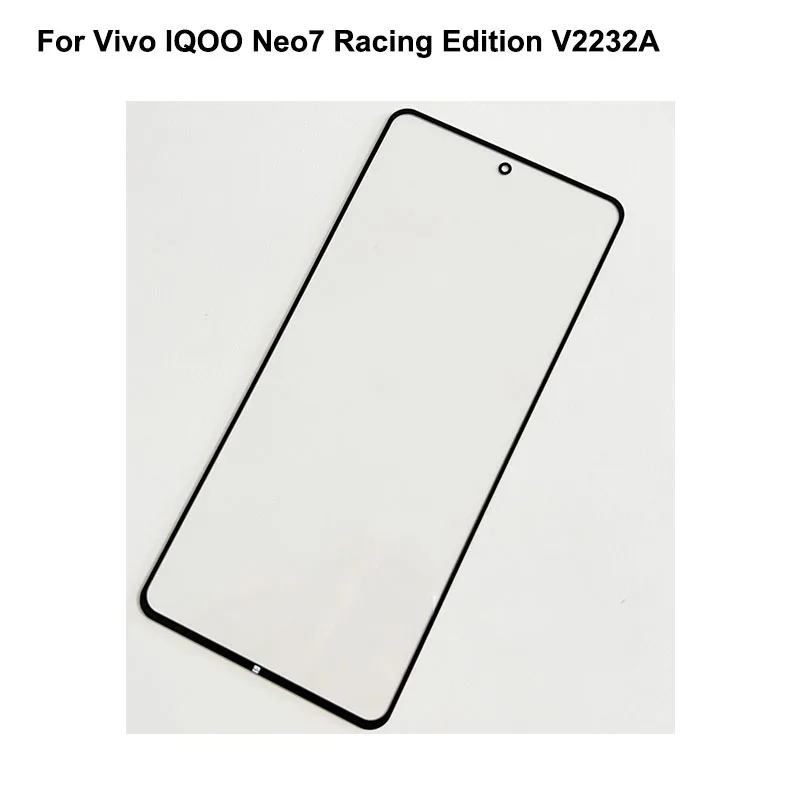 Parts For Vivo IQOO Neo7 Racing Edition V2232A touch Screen Outer LCD Front Panel Screen Glass Lens Cover Without Flex Cable