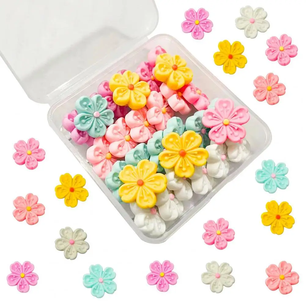 Solid Push Pins Easy to Insert Portable Decorative Flower Thumbtacks  Delicate Drawing Pins Home Supplies