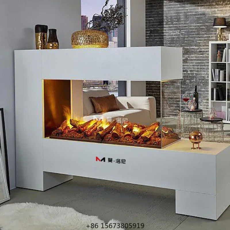 No Heat Multicolor Flames For Decoration 3D Water Vapor Electric Fireplace