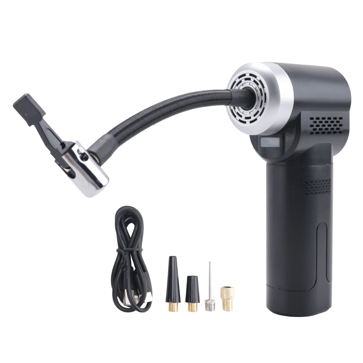 A58Z EAFC Portable Air Compressor Wireless or Wired Inflatable Pump Portable Digital Tire Inflator for Car, Bicycle, Balls