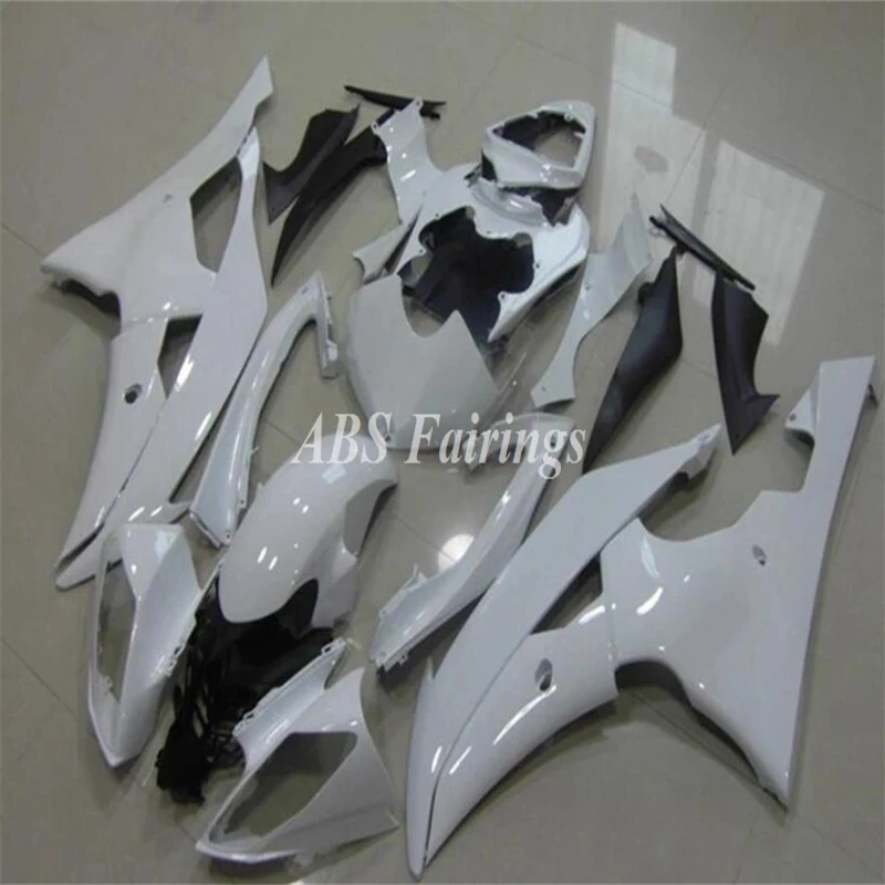 New ABS Fairings Kit Fit For YAMAHA R6 2008 2009 2010 2011 2012 2013 2014 2015 2016 08 09 10 11 12 13 14 15 16 White Glossy