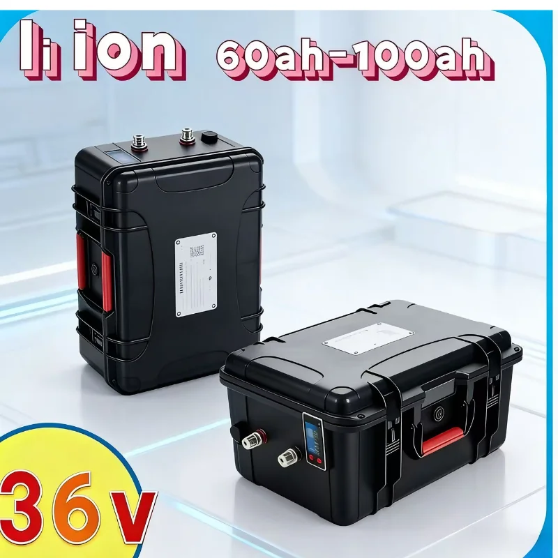 Deep Cycle 36V 60-100Ah Li-Ion Battery + 10A Charger | Ultimate Power Solution for Solar Energy Systems, Solar Street Lights & M