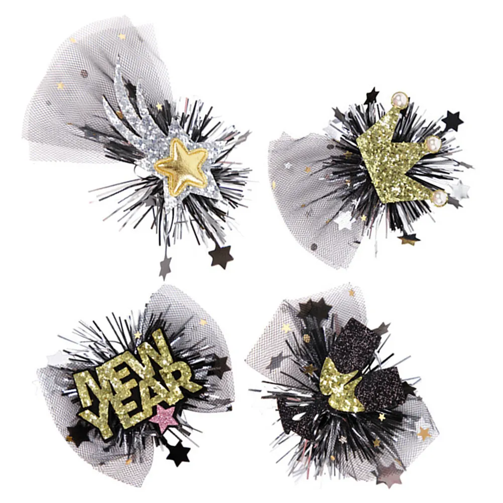 

Набор из 4 заколок для волос в китайском стиле для женщин, новогодние украшения для праздника