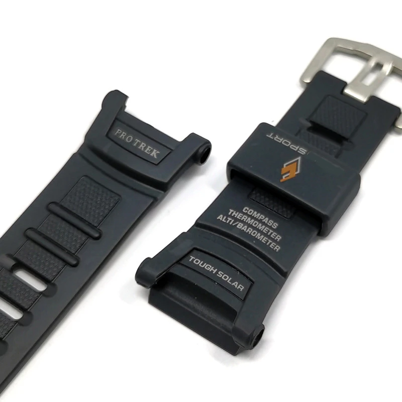 Nhựa Cao Su Dây Đeo Đồng Hồ Cho Đồng Hồ PRG-130 PRW1500 PRW-1500 PRG130 PRG-130Y Dây Thay Thế Nam Thể Thao Dây Phụ Kiện