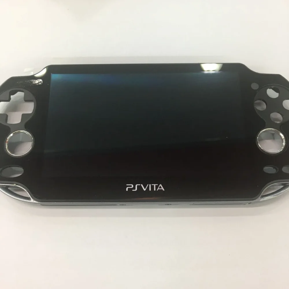 شاشة LCD أصلية لـ ps vita psvita psv 1 1000 100x مع شاشة تعمل باللمس رقمية مجمعة باللون الأسود