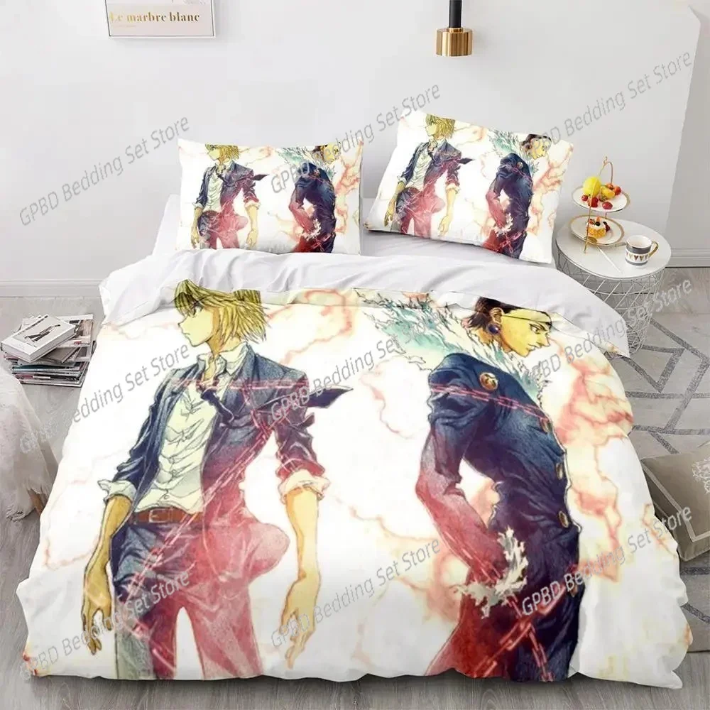 HUNTER×HUNTER Comfortable Duvet Quilt Cover Pillowcase Bedding Set Children Bedroom Decoration Home Textile