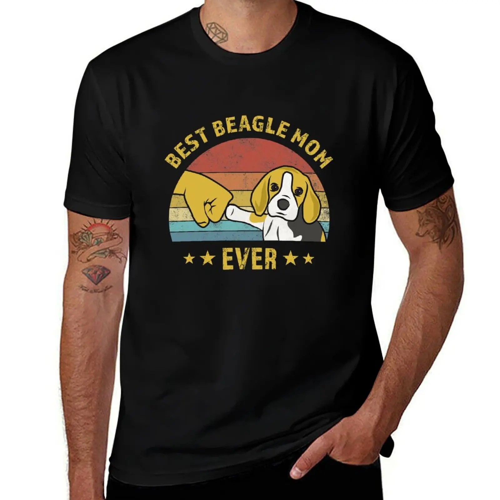 Best Beagle Mom Ever Design Gift Idea for Dog Owner T-Shirt Breathable Mesh Panel T-Shirt