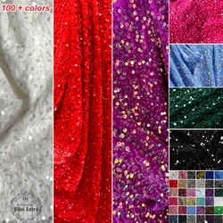 Stretch Sequins Velvet Fabric Spandex Velour Apparel, Costume, Events, Decoration,Dance Wear DIY Sewing Material