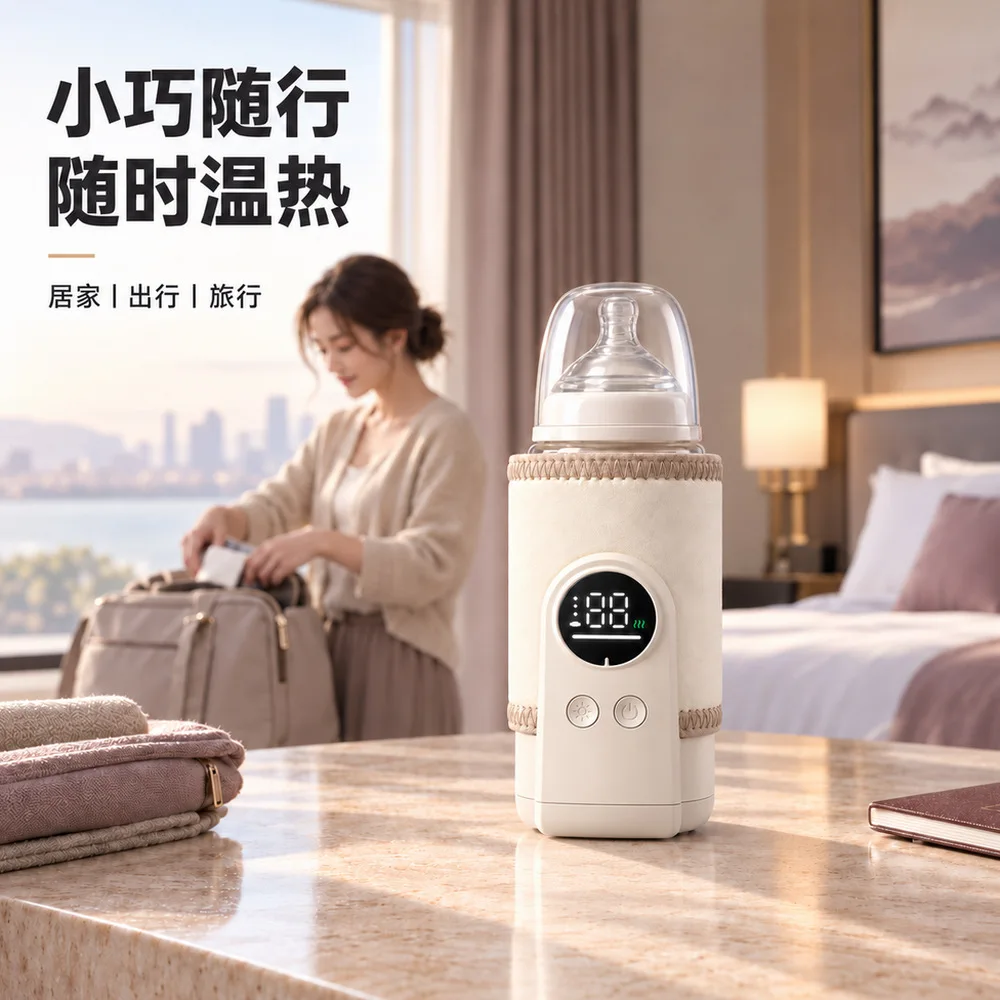 Bottle Insulation Cover Wireless Heating Winter Hot Milk Artifact Portable USB Power Storage Constant Temperature Milk Warmer