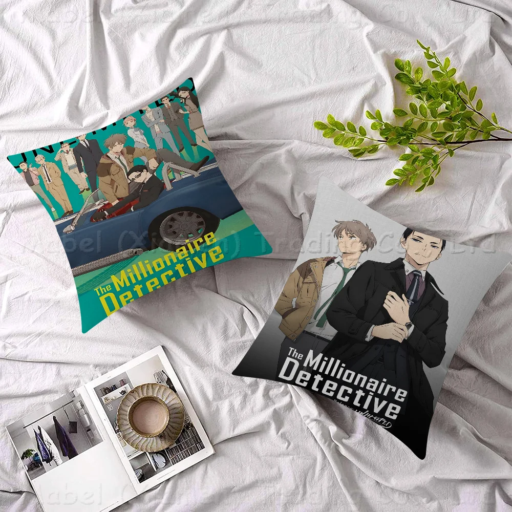 The Millionaire Detective Pillow Anime Pillow Sofa Bed Head Pillow Cover Cushion Cover 45x45 Cm Fashion