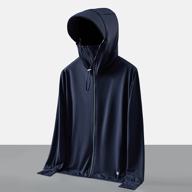 2024 Summer Lightweight Jacket Upf50+mesh Breathable Quick Drying Fishing Sun Protection Suit Men's Outdoor Camping Windbreaker