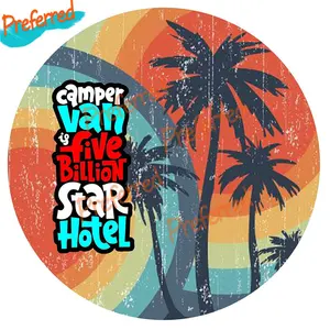 Lustiger Aufkleber -Vinyl -Aufkleber, Abenteuerwarten, Van, Surf, Surf Hawaii, Camper, Wohnmobil, Motorrad, Auto, Boot, Boot 12 Hauptverkaufsstil Dub - №11